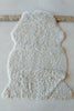 Short Curly English Sheepskin Cream Throw