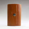 Key case in tan British bridle leather handmade to order by Sam Brown London studios in Wiltshire