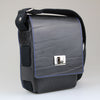 Side view- The Compact Traveller Bag-British-made-BY sAM-Brown-London-black-bridle-LEATHER-MADE-IN-Wiltshire UK