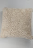 Short Curly English Sheepskin Cream Cushion