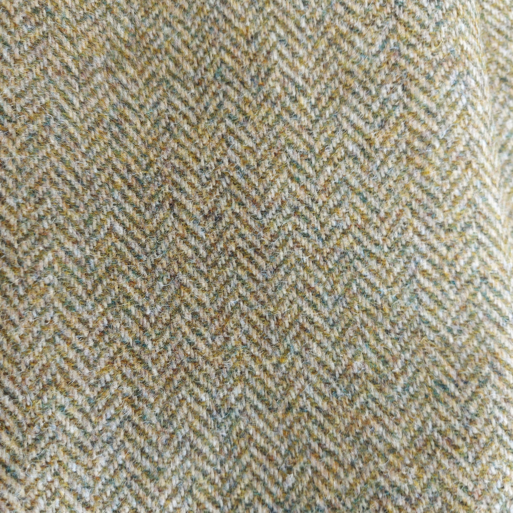Apple & Sage Green Yorkshire Herringbone Tweed Throw & Wrap