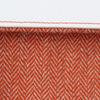 Compact Traveller Bag in Orange & White Leather