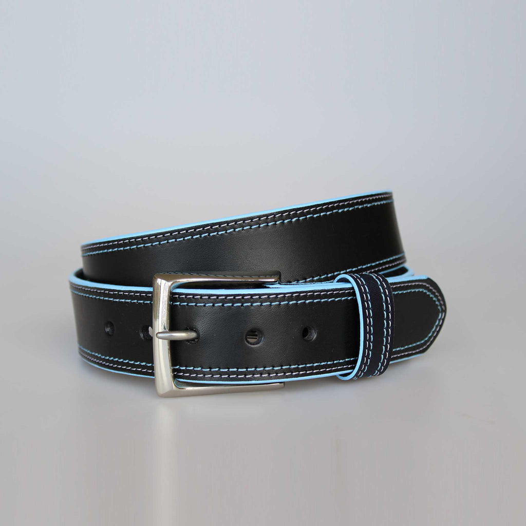 Team Exeter Chiefs..... Black belt with Sky Blue edge and White & Sky Blue stitch detail.