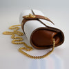 The Chelsea Clutch in White & Tan Grained Leather