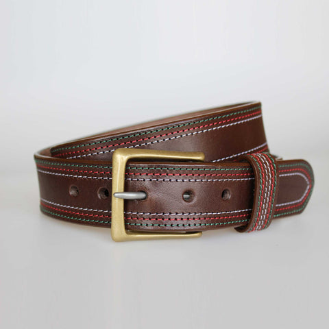 Team Leicester Tigers... Brown belt with Green edge with Red & White stitch detail.