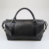 Fully lined in Herringbone Harris Tweed Travel Bag in waterproof English full grain leather Made by Sam Brown London UK