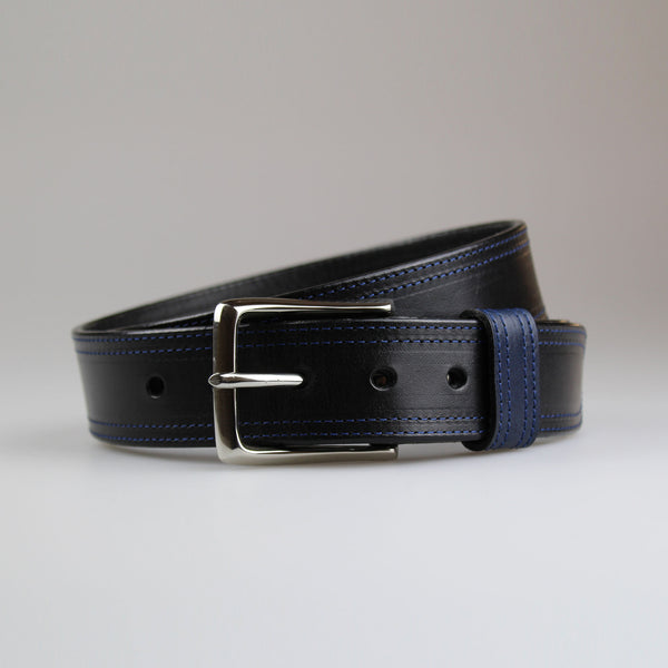 Blue Mens Belt Strap For Louis Vuitton Buckle Replacement 35 Mm Navy Red  Edges