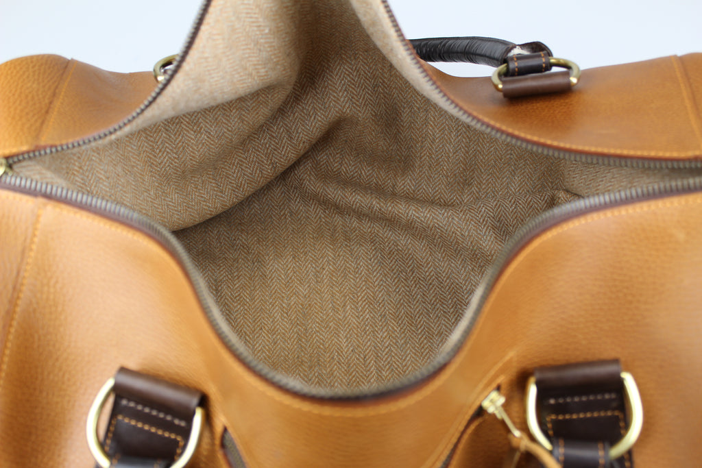Lined -in-British-tweed-of-your-choice-The-Weekender-Bag-Sam-Brown-London